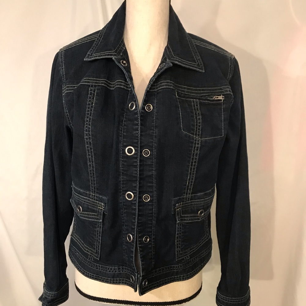 Chico’s Platinum Denim Jacket